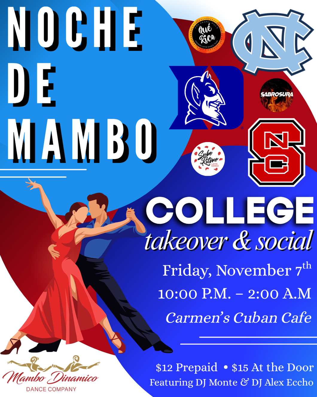 Noche de Mambo: College Takeover